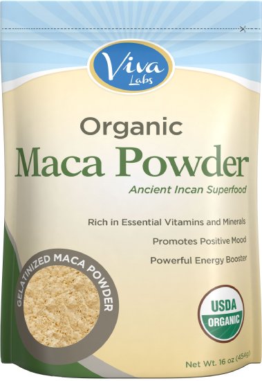 Viva Labs 1 Organic Maca Powder Gelatinized for Enhanced Bioavailability Non-GMO 8 oz Bag