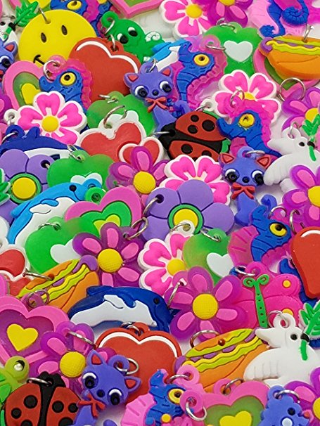 200 Loom Band Silicone Bracelet Charms.