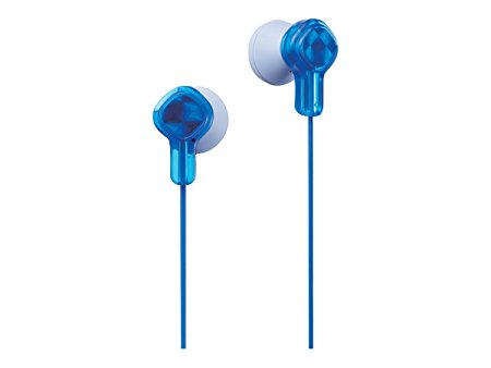 JVC Wired Earphones - Wired with Stickers, Blue (HA-KD1A)