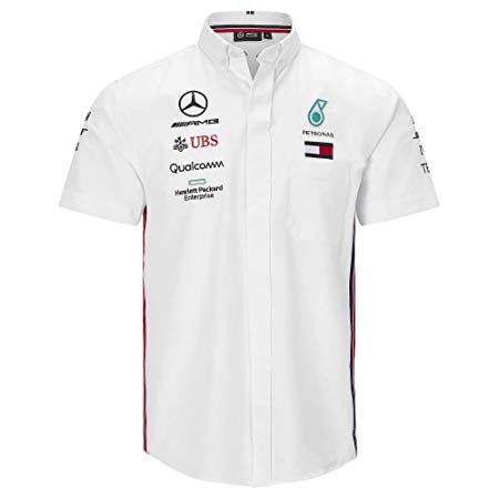 Mercedes-AMG Petronas Motorsport Men's 2019 F1™ Team Short Sleeve Shirt White (XXL)