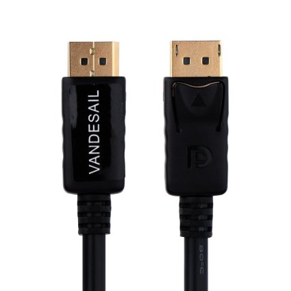 Displayport Cable, VANDESAIL® Displayport 1.2 to Displayport 1.2 Cable with Gold Plated Plug Support 4K/ 1080p (3ft/1m, dp to dp 1.2V)