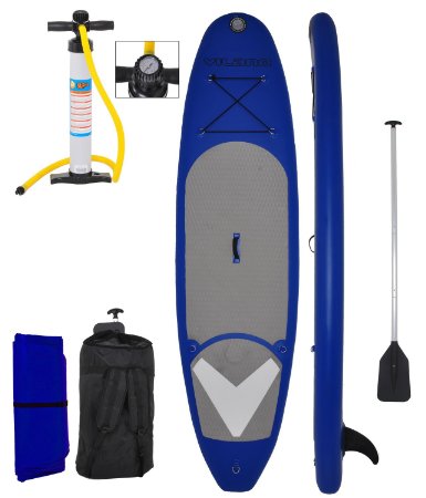 Vilano Navigator 10' (6" Thick) Inflatable SUP Stand Up Paddle Board Package