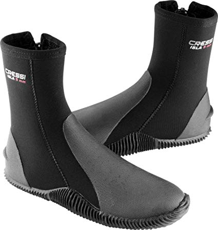 Cressi Tall Neoprene Boots for Snorkeling, Scuba Diving, Canyoning, Available in Neoprene 5 & 7 mm | Isla: Designed in Italy