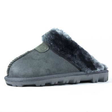 Clpp'li Womens Slip On Faux Fur Warm Winter Mules Fluffy Suede Comfy Slippers