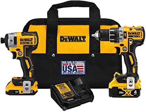 DEWALT 20V MAX Cordless Drill Combo Kit, 2-Tool (DCK287D1M1)