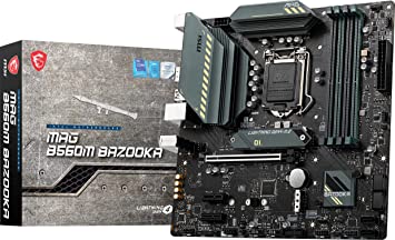 MSI MAG B560M Bazooka Gaming Motherboard (mATX, 11th/10th Gen Intel Core, LGA 1200 Socket, DDR4, PCIe 4, M.2 Slots, USB 3.2 Gen 2, 2.5G LAN, DP/HDMI)