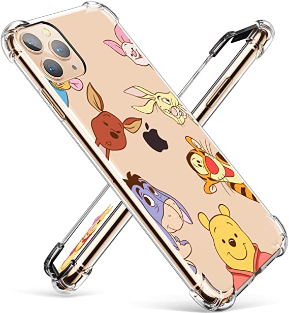 Coralogo for iPhone 12 Pro Max TPU Case, Cute Cartoon Funny Kawaii Design, Fashion Fun Cool Stylish Designer Character Soft Cover, Women Girls Boys Men Cases for iPhone 12 Pro Max 6.7" (Weini Pooh