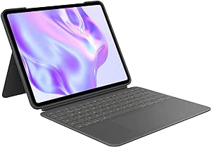 Logitech Combo Touch iPad Pro 13-inch (M4)(2024) Keyboard Case - Detachable backlit keyboard with kickstand, comfortable typing, multi-use mode, QWERTY UK English Layout - Graphite