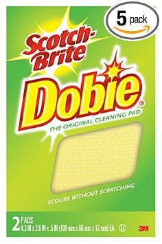 Scotch-Brite Dobie All-Purpose Pad, 2 Count (Pack of 5)