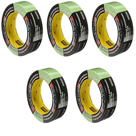 3M 03433 36 mm x 32 m Automotive Performance Masking Tape, 5 Pack