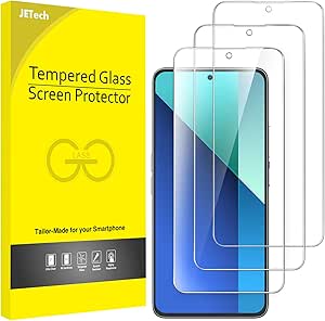 JETech Screen Protector for Xiaomi Redmi Note 13 4G, 9H Tempered Glass Film, Anti-Scratch, HD Clear, 3-Pack