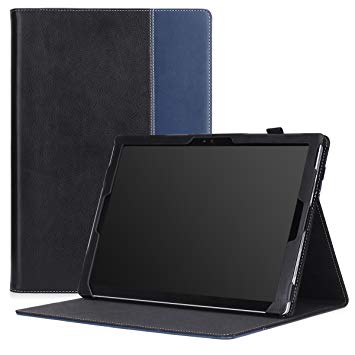 MoKo Microsoft New Surface Pro 2017 Case - Slim Folding Cover Case for New Surface Pro 2017 / Surface Pro 4 / Surface Pro 3 Tablet, Compatible with Type Cover Keyboard, BLACK & INDIGO