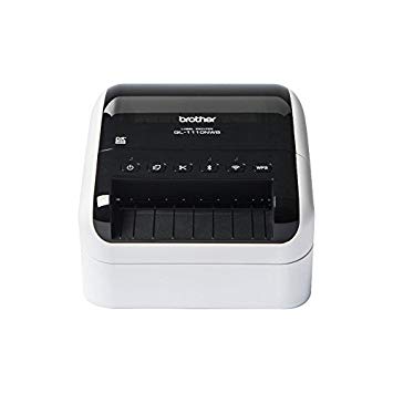 Brother QL-1110NWB Label Printer, Shipping Labeller, Wireless, PC Connected, Network & Bluetooth, Desktop, Wide Format 4 Inch Labels