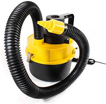 VC602 Powerful Handheld Car Wet Dry Canister Vacuum Portable for Crumbs Pet Hair Dust 12 Volts Yellow