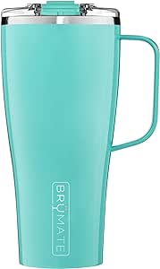 BrüMate Toddy XL - 32oz 100% Leak Proof Insulated Coffee Mug with Handle & Lid - Stainless Steel Coffee Travel Mug - Double Walled Coffee Cup (Aqua)