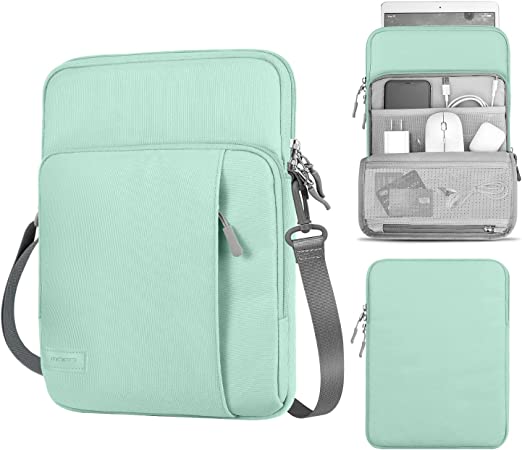 MoKo Sleeve Bag for 13.3 Inch Laptop, Carrying Pouch Sleeve Case with Pocket Fits MacBook Pro 13" M2/M1 Pro/M1 Max 14.2 2022-2021, MacBook Air 13.6" M2 2022, Tab S8  12.4",Surface Pro 8, Mint Green