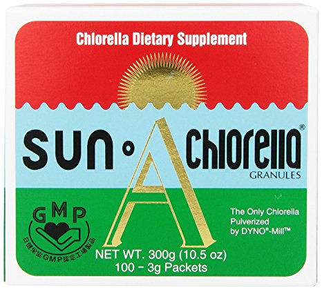 Sun Chlorella Nutritional Packets, 300 mg, 100 Count