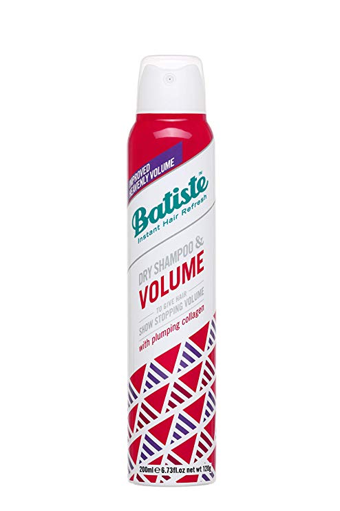 Batiste - Volume Dry Shampoo - For Flat, fine or limp hair - Formula with collagen - Volume, body and texture - 200ml