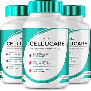 Cellucare Pills Advanced Blood Support Formula Supplement, Cellucare Blood Capsules - Maximum Strength, Cellucare All Natural Formula Capsules, Cellu Care Capsules Blood Support Reviews (3 Pack)