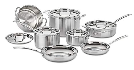 Cuisinart MCP-12N MultiClad Pro Stainless Steel 12-Piece Cookware Set