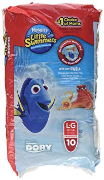 Huggies Little Swimmers Disposable Swimpants Large 32  LB 10 Each