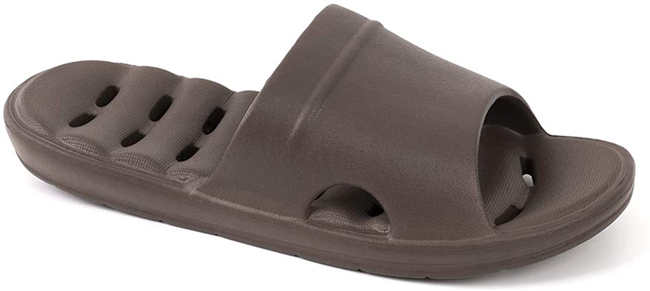 N / A HEVA Womens Bathroom Slippers Non-Slip Bathroom Sandals with Drainage Holes