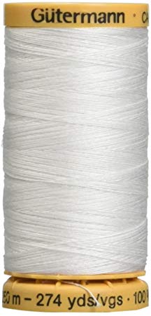Natural Cotton Thread 273 Yards-White