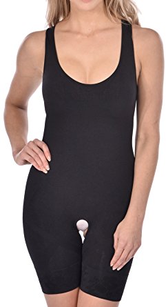 FIX-Shapewear Womens Ladies Shapewear Seamless Firm Body Thigh Control Slimming Bodysuit (See More Colors and Sizes)