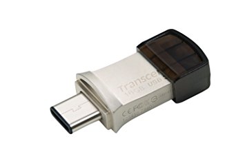 16GB Transcend JetFlash 890S OTG Flash Drive with USB3.1 and USB Type-C Connectors