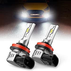 SEALIGHT H8 Fog Light Bulbs, 6500K White H16 H8 Fog lamp Lights or Daytime Running Lamp, Pack of 2