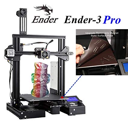 Creality Ender 3 Pro 3D Printer with Removable Cmagnet Build Surface Plate and Meanwell Power Supply 8.6" x 8.6" x 9.8" for School and Home Use