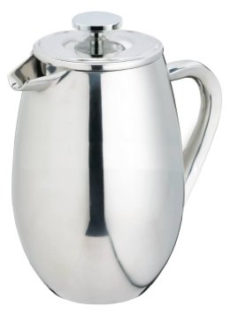 Cuisinox Double Walled French Press, 1.0-Litre, Silver