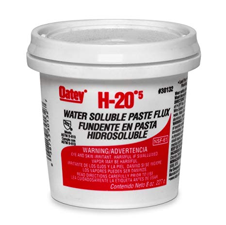 Oatey 30132 Water Soluble Paste Flux, 8-Ounce