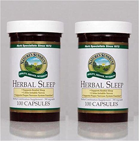 Nature's Sunshine Herbal Sleep 100 Capsules (Pack of 2)