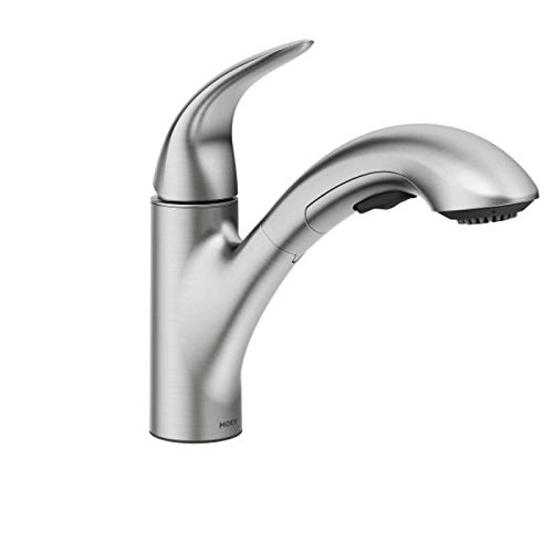 Moen 87039SRS One-Handle Pullout Kitchen Faucet, Spot Resist Stainless