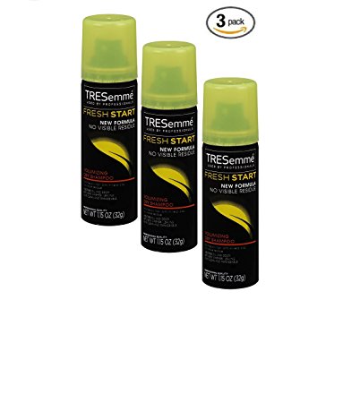 Tresemme Fresh Start Volumizing Dry Shampoo, 1.15 Oz Travel Size (3-PACK)
