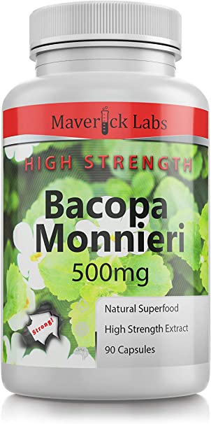 BACOPA Monnieri Capsules (Vegan) Premium Grade - 20% Bacosides 10,000mg Extract! 90 Capsules