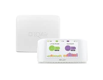 IQAir AirVisual Air Quality Monitor Bundle, Swiss-Designed Indoor & Outdoor Sensors, Professional Grade Real-Time Air Quality Tracking