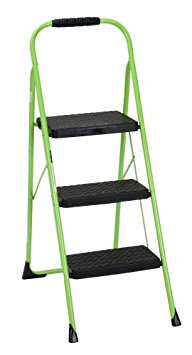 Cosco Three Step Big Step Folding Step Stool with Rubber Hand Grip