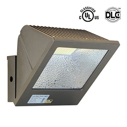 SGL 40W LED Wall Pack Light, 150-250W HPS/MH Replacement, 100% Aluminum Reflector, 5000K Daylight White, 4000 Lumens, IP65, Waterproof and Outdoor Rated, UL & DLC