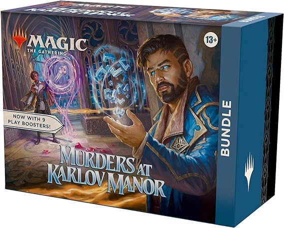 Magic: The Gathering Murders at Karlov Manor Bundle - 9 Play Boosters, 30 Land Cards   Exclusive Accessories