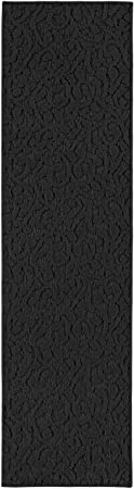 Garland Rug Ivy Oversized Rug Runner, 3' x 12', Black