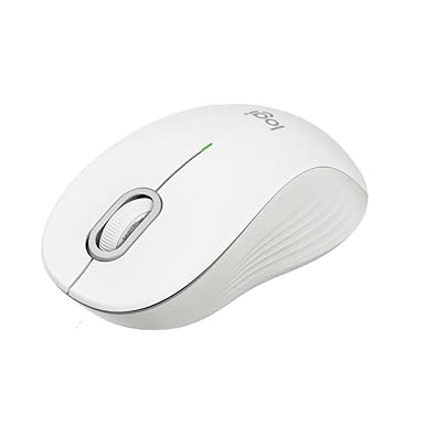 Logitech Signature M550 Wireless Mouse - for Small to Medium Sized Hands, 2-Year Battery, Silent Clicks, Customizable Side Buttons, Bluetooth, Multi-Device Compatibility - Off White