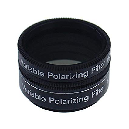 Gosky 1.25 Inch Variable Polarizing Filter No3 for Telescopes & Eyepiece - Progressively Dim The View - Increasing Contrast - Reducing Glare and Increasing Detail