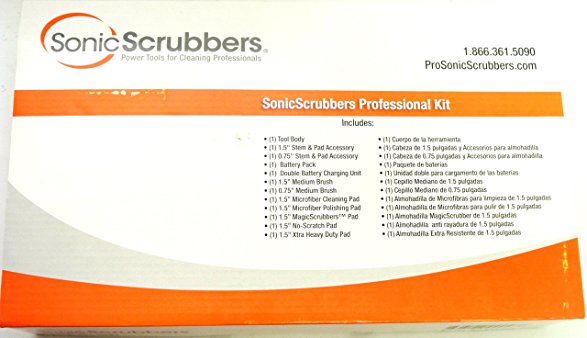 Sonic Scrubbers Professional Rechargeable Scrubber Kit