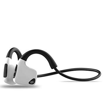 FUVOYA Bone Conduction Headphones Wireless Bluetooth 5.0 Open-Ear Sports Headsets w/Mic for Sports Listening Cycling Running Gym