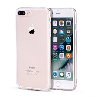 iPhone 7 Case Clear Protective Transparent Cases Soft Silicone Cover Gift Trianium Premium Shock Absorption TPU Scratch Resistant for Apple Crystal Case 4.7 Inch