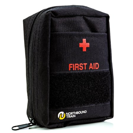 Light and Durable First Aid Kit for Camping, Hiking, Car. Fully Stocked for an Emergency, Survival, Travel, or Home.