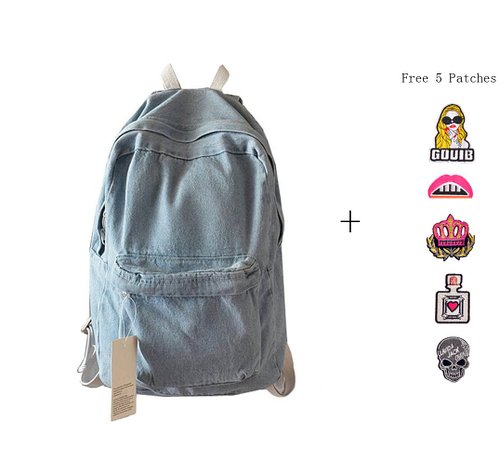 College School Bags Backpacks Girls Denim Cute Bookbags Student Backpack School Laptop Backpack Bag Pack Super Cute for School for Teenage
