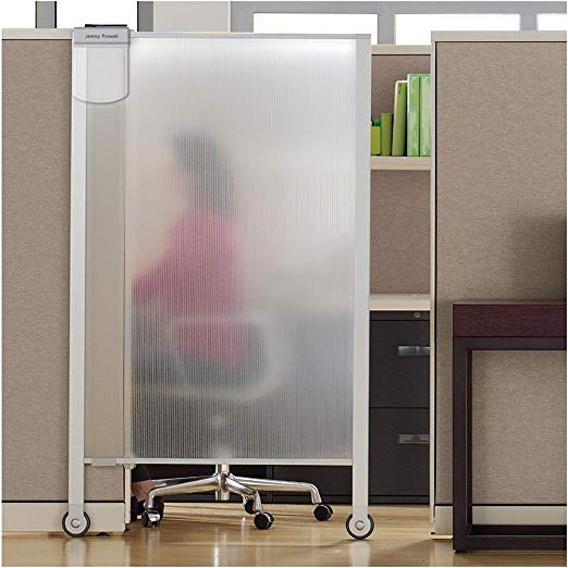 Quartet Workstation Privacy Screen, 64" x 38", Cubicle, Office, Aluminum Frame (WPS2000)